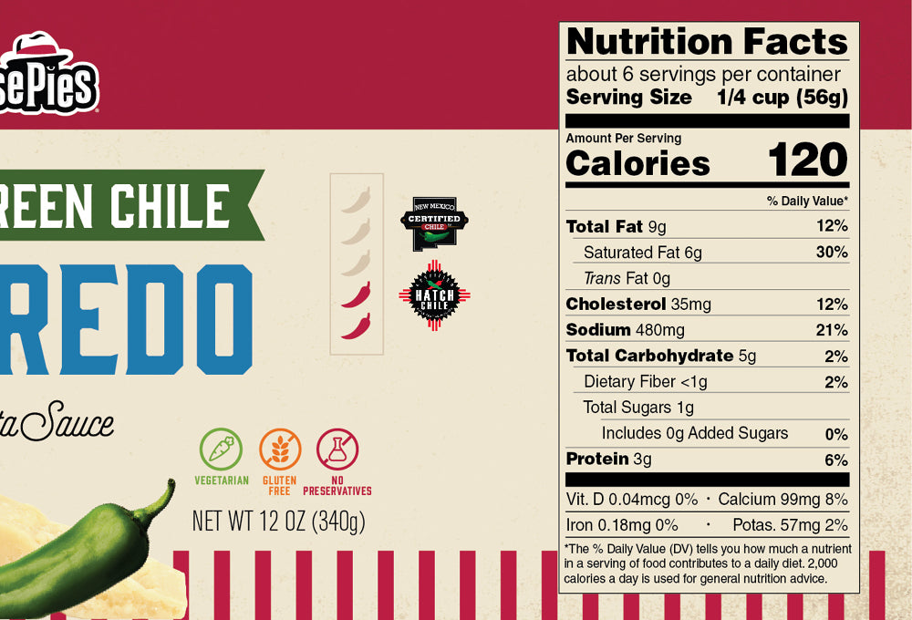 3 Pack Green Chile Alfredo