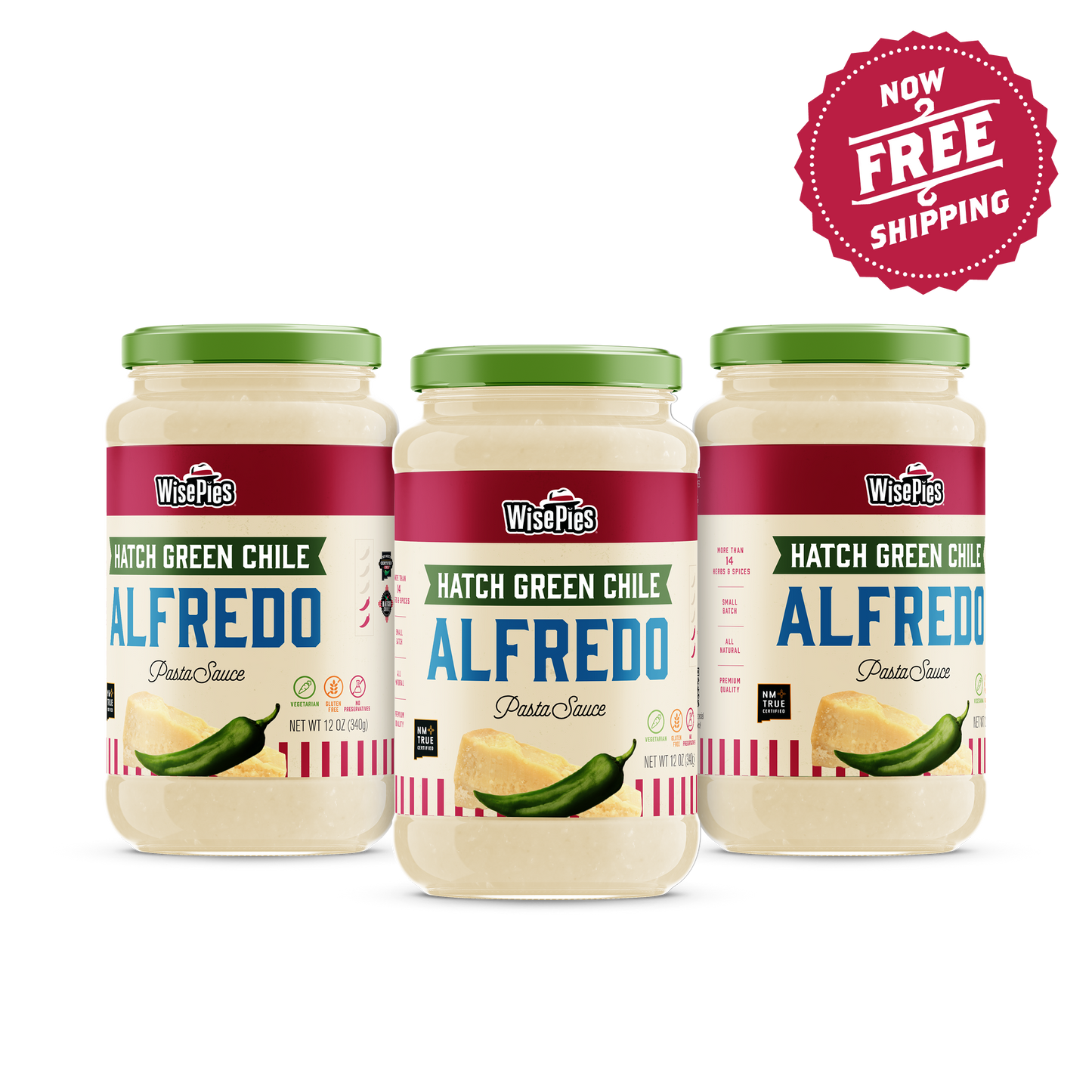 3 Pack Green Chile Alfredo