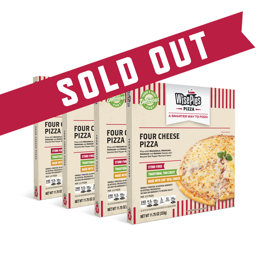 WisePies Pizza - Four Cheese Pizza - 4 Pack