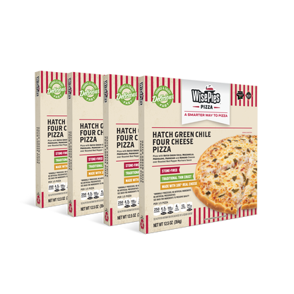 WisePies Pizza - Hatch Green Chile Four Cheese Pizza - 4 Pack